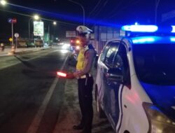 Sat Lantas Gencarkan Patroli Blue Light, Mengantisipasi Kamtibmas