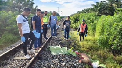 Di temukan Potongan Tubuh Manusia di Jalur Rel Kereta Api, Polisi Lakukan Penyelidikan