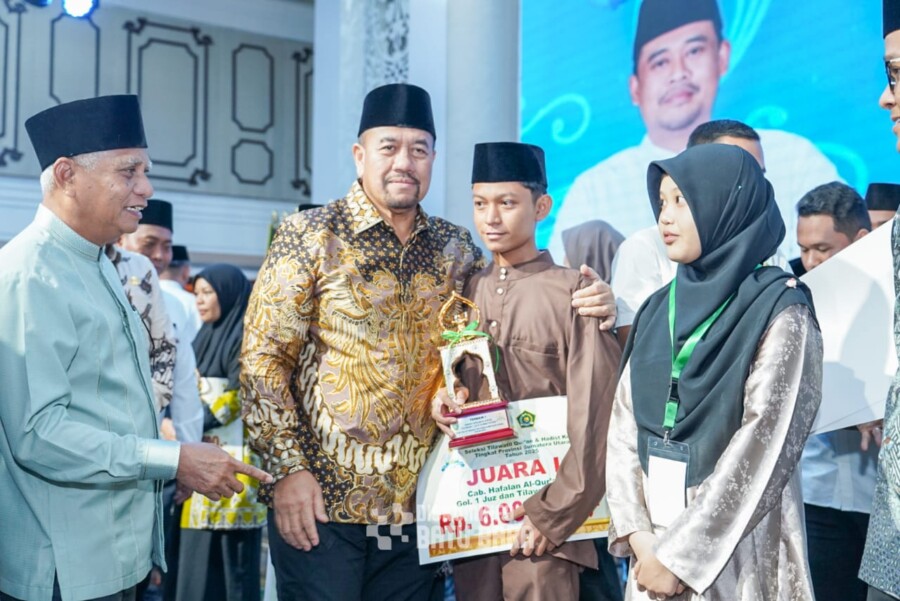 Bupati Hadir Penutupan STQH di Sumut berikan hadiah pemenang, Senin (16/6/2025)