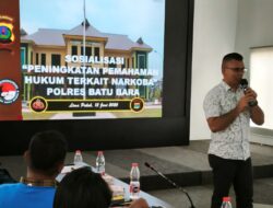 Perangi Narkoba, KBO Satresnarkoba Polres Batubara Jadi Narasumber dalam Penyuluhan Bahaya Narkotika