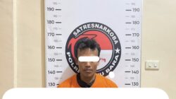 Pelaku yang memiliki Sabu-sabu, Jumat (20/6/2025)