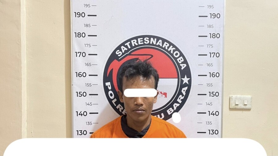 Pelaku yang memiliki Sabu-sabu, Jumat (20/6/2025)