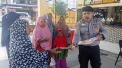 Samapta Polres Batubara Sampaikan Informasi Layanan 110 kepada Masyarakat