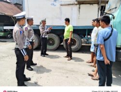 Kembali, Satlantas Gelar Sosialisasi Tertib Berlalu Lintas, Supir Truk Jadi Sasaran Utama