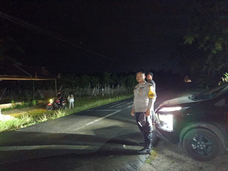 Patroli Malam Hari Personil Polsek Lima Puluh, Selasa (24/6/2025)