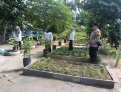 Bhabinkamtibmas Lakukan Pengecekan Lahan Pekarangan Warga Mendukung Program Pemerintah Presiden RI