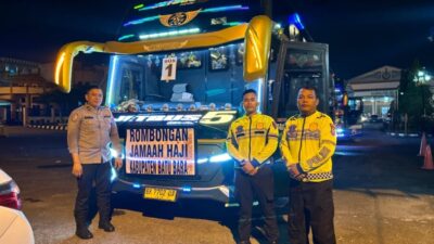 Personil Satlantas Berikan Pengawalan Jemaah Asal Batubara, Rabu (25/6/2025)