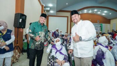 Bupati dan Wabup Sambut Kepulangan Jemaah Haji Batubara, Rabu (25/6/2025)