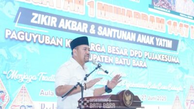 Bupati Batubara Baharuddin Siagian, Jumat (27/6/2025)