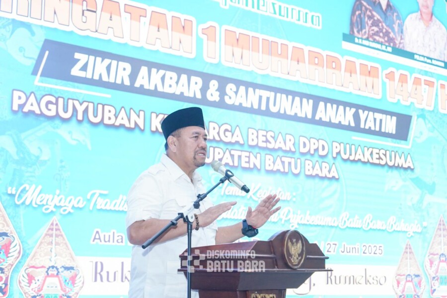 Bupati Batubara Baharuddin Siagian, Jumat (27/6/2025)