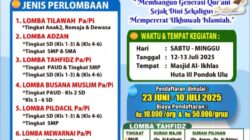 Gebyar 1 Muharam 1447 H, Warga Huta III Nanggar Bayu Gelar Perlombaan Bernuansa Islami