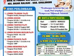 Gebyar 1 Muharam 1447 H, Warga Huta III Nanggar Bayu Gelar Perlombaan Bernuansa Islami
