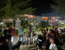 Antisipasi Tawuran, Polsek Indrapura Bubarkan Sekelompok Pemuda Nongkrong Larut Malam