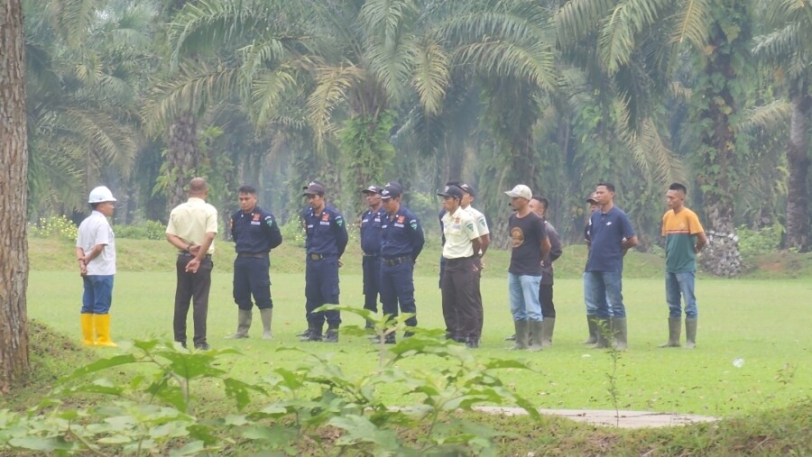 Asisten 02, Primanta Sembiri Pimpin Apel Pagi Tugas Security,
