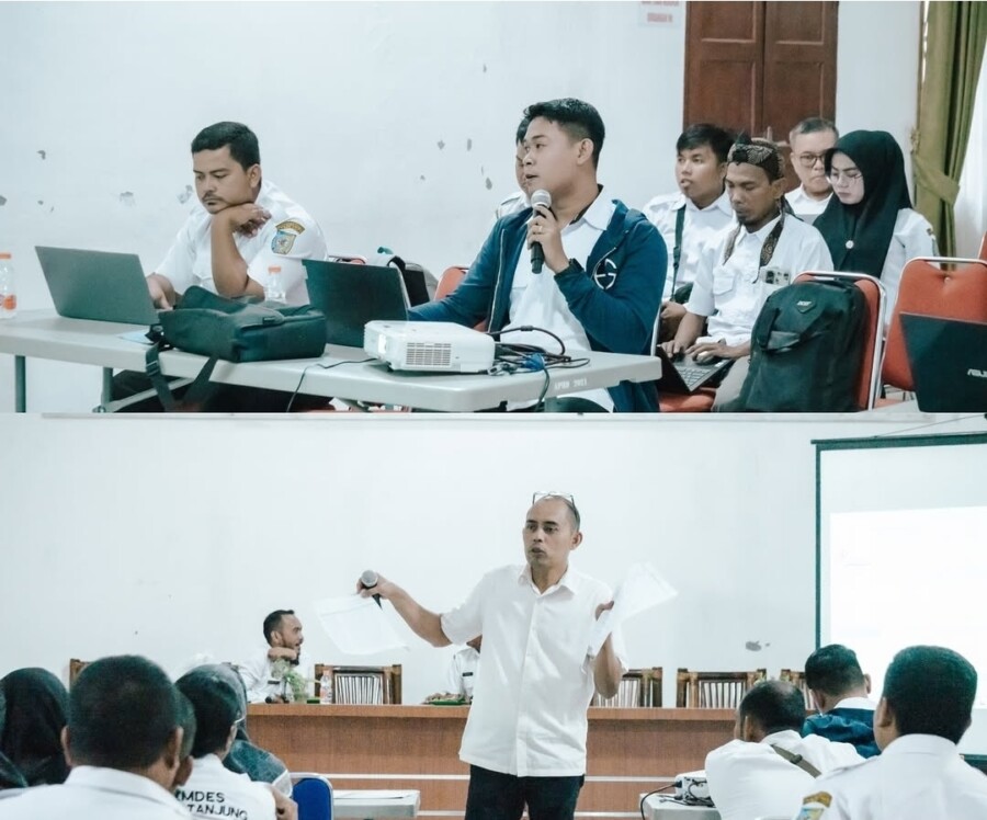 Seketaris Bapenda Sampaikan Aplikasi E-PBB Desa, Rabu (18/6/2025)