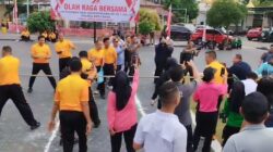 Lomba Tarik Tambang Kapolres Vs Bupati Batubara Rangkaian Hut Bhayangkara ke-79, Selasa (24/6/2025)