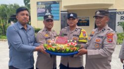 Personil Polsek Indrapura Naik Pangkat, Kapolsek Berikan Nasi Tumpeng sebagai Wujud Syukur