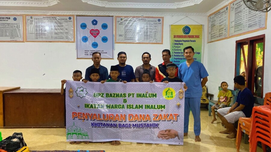 Anak anak peserta Khitanan Masal dari Desa Tanah Itam Ilir (Ib/F-Wan)