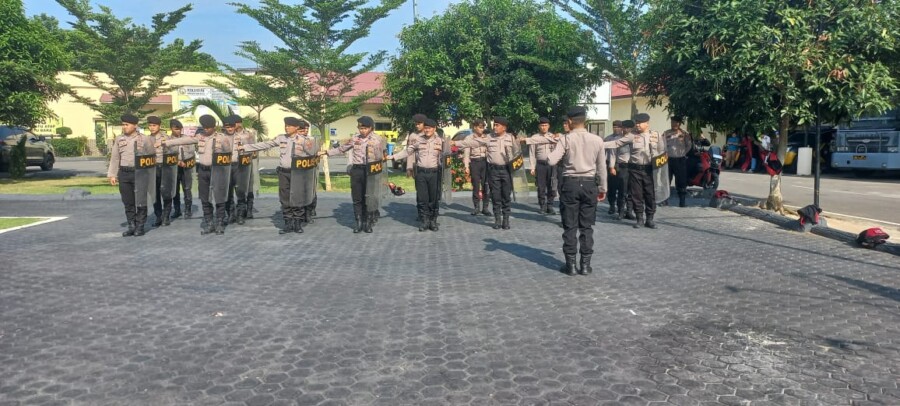 Latihan Dalmas Personil Samapta, Sabtu (5/7/2025)
