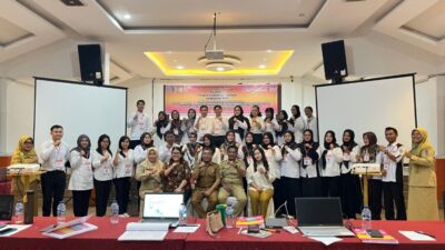 Poto bersama usai pembukaan pelatihan kesehatan terpadu. Selasa (8/7/2025)