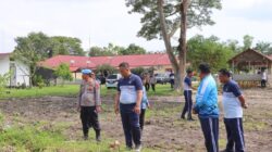 Kapolres Tinjau Persiapan Groundbreaking Lokasi Satuan Pelayanan Pemenuhan Gizi di Batu Bara