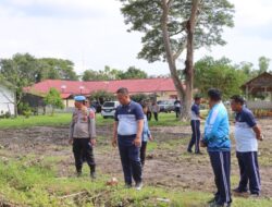 Kapolres Tinjau Persiapan Groundbreaking Lokasi Satuan Pelayanan Pemenuhan Gizi di Batu Bara