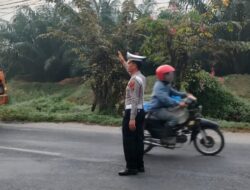 Pagi Hari, Sat Lantas Gaptur di Setiap Persimpangan Guna Keselamatan Pengguna Jalan
