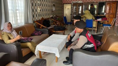 Kades Mangkai Baru Sambut Sambang Samapta Polres Batubara, Senin 14/7/2024