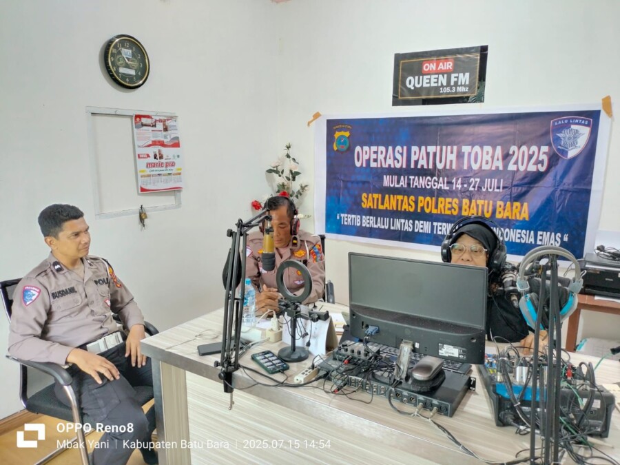 Satlantas Polres Batubara menghimbau Lewat media Radio, Selasa 15/7/2025