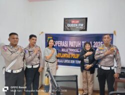 Satlantas Edukasi Keselamatan Berlalu Lintas Lewat Radio Queen 105.3 FM