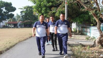 Kapolres jalan santay bersama personil, Selasa 22/7/2025