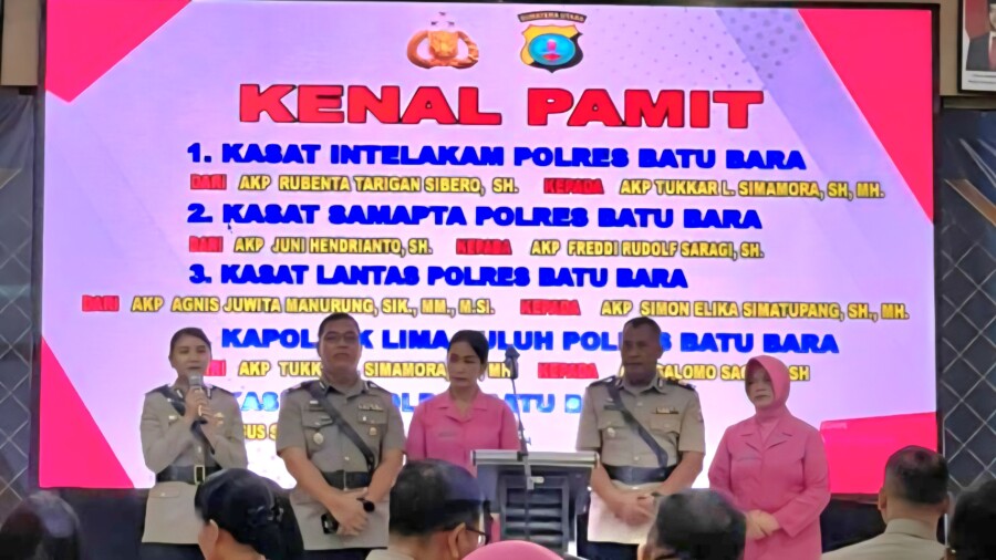 PJU Polres Batubara Pamit Setelah Sertijab, Rabu (29/7/2025)