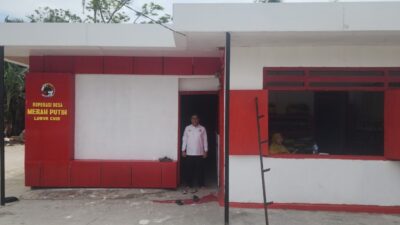 Kantor Koperasi Merah Putih di Desa Lubuk Cuik, Jumat (1/8/2025)