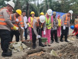 Dukung Program Presiden, Kapolres Batu Bara Letakkan Batu Pertama Pembangunan Gedung SPPG