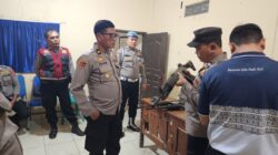 Cek Supervisi, Kabag Log Polres Batu Bara Tinjau Kesiapan Persenjataan Personel Polsek Lima Puluh