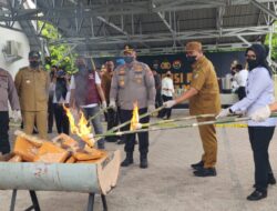 Satnarkoba Musnakan Barang Bukti, Bupati Apresiasi Polres Barubara