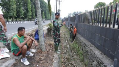 Dandim 0208/Asahan Pimpin Langsung Kegiatan Pembersihan Pangkalan Makodim
