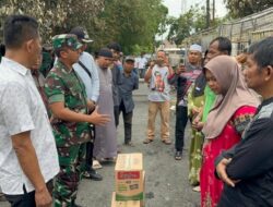 Dandim 0208/Asahan Tinjau Langsung Puing Rumah Korban Kebakaran di Jalan Husni Thamrin