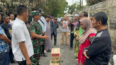 Dandim 0208/ Asahan berikan bantuan korban kebakaran,Jumat (15/8/2025)