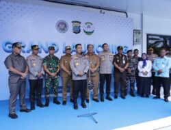 Dandim 0208/Asahan & Forkopimda Sambut Kapoldasu pada Launching Satuan Pelayanan Pemenuhan Gizi di Polres Asahan