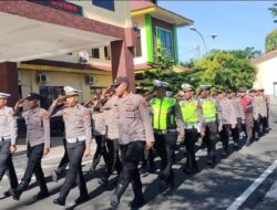 Sambut HUT RI ke-80, Polres Batu Bara Gelar Latihan Devile