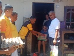 Hari Libur Minggu. Kapolres Terwujudkan Kepeduli Kepada Warga Kurang Mampu