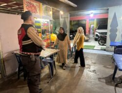 Sambangi Warung Warga, Samapta Sampaikan Pesan Kamtibmas Lewat Program Cooling System