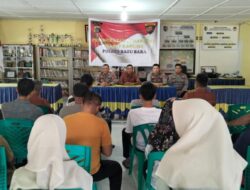Guna Menjaga Harkamtibmas Aman, Sat Binmas Polres Batu Bara Edukasi Warga Lewat Program Siskamling