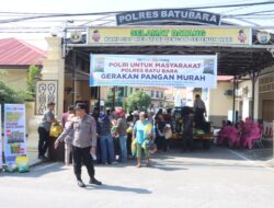 Polres Batu Bara & Bulog Gelar Gerakan Pangan Murah, Jual Beras Harga Terjangkau