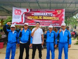 Melestarikan Tradisi Lomba Rakyat, Pemerintah Desa Sumber Makmur Memeriahkan HUT Ke-80 RI,