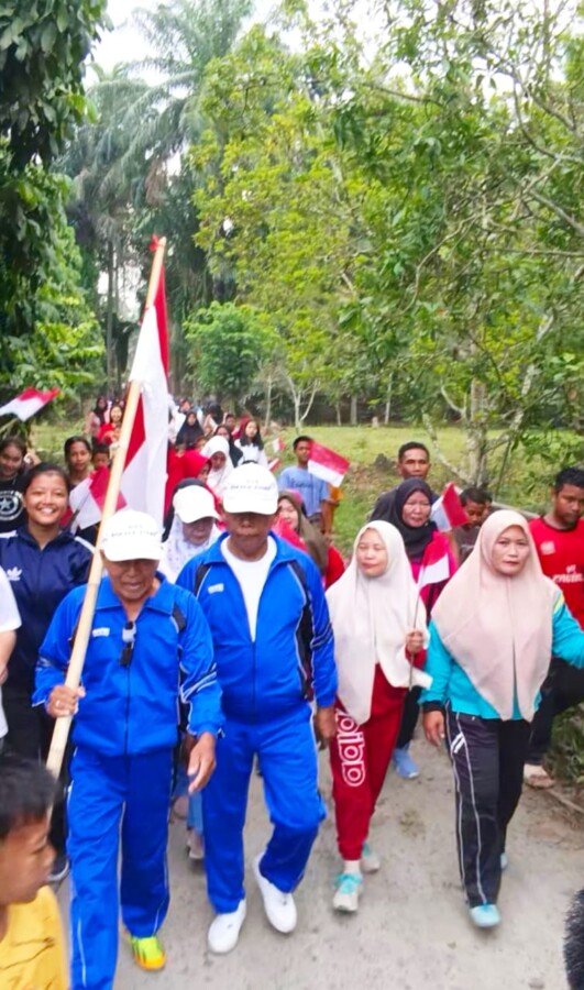 Kades Ajak Warga Jalan Santay Memeriahkan Hut RI ke-80, Senin (18/8/2025)