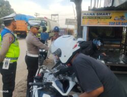 Gaptur Pagi, Satlantas Batu Bara Berikan Tindakan Kasat Mata kepada Pelanggar Lalu Lintas