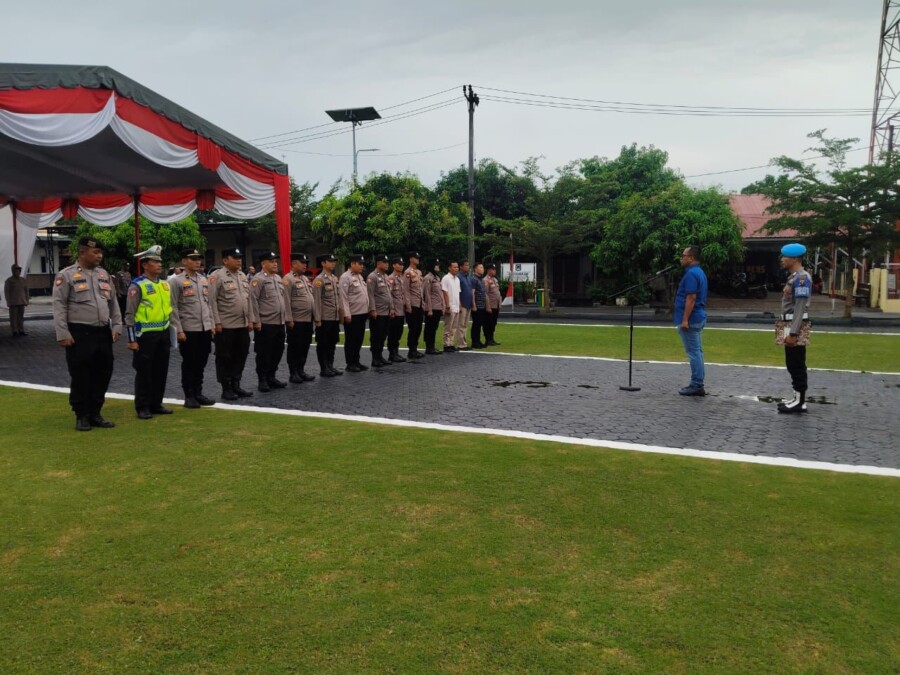Kasat Narkoba AKP Ramses Panjaitan Pimpin Apel Kasi Propam, Kamis (28/8/2025)