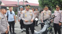 Kapolres Batu Bara Cek Kendaraan Dinas R2 dan R4